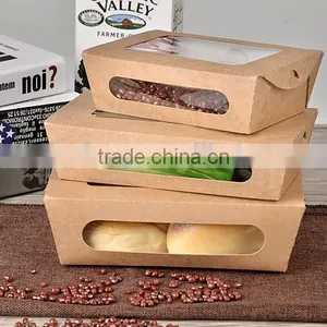 Food Packaging Kraft Salad With Window Boxes Disposable Takeaway Custom l Quality Choice thumbnail-2