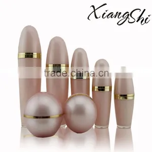 Oval Cosmetic Jars and Bottles in Pink Color thumbnail-1