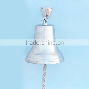 Nautical Brushed Nickel Hanging Ship's Bell - Nautical Gifts Collection NBB 0011 thumbnail-2