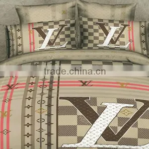 3D Luxury Brand Design 100%cotton Reactive Printed Bedding Set thumbnail-1