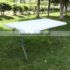 6FT Outdoor Folding Trestle Table thumbnail-1