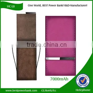 2016 Outdoor Leather Power Bank Battery Charger for Mobile thumbnail-5