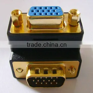 Gold Plated Wireless Vga db 15pin Female to Male Gender Adapter Manufacturer thumbnail-1