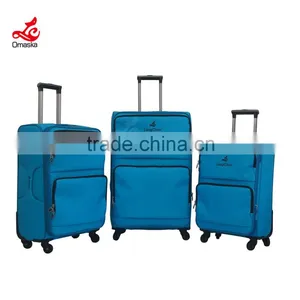 Business Travel Like King New Style Big Handle Soft Nylon Eva Leaves Luggage thumbnail-1