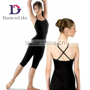 A2623 Adult's Capri Length Camisole Unitard Spandex Unitard Dance Unitards thumbnail-1