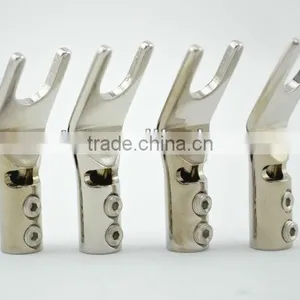 Hi-End Rhodium Plated Y Spade Plug 4pcs thumbnail-1