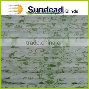 Home Deco Digital Printed Pleated Blinds / 100 % Polyester Fabric Pleated Blinds / Adjustable Pleated Blinds thumbnail-4