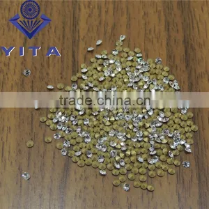 White Clear Color Ss16 Diameter 4.0mm Point Back Glass Rhinestones Chaton Stones for Dress thumbnail-2