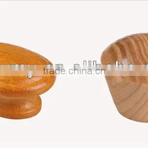 Round Wooden Door Knob thumbnail-1
