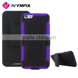 Robot Series Shockproof Hybrid Armored Case for Iphone 6S Plus Black Blue Purple thumbnail-5