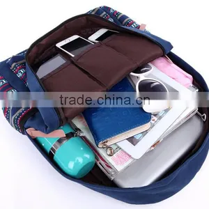 Hot Sale Unique Design Cotton Canvas Backpack Bag thumbnail-5