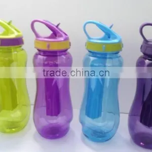 Best Selling Plastic Drinking Bottle With Ice Tube thumbnail-2