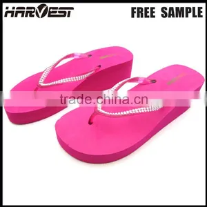 Asian High Heel Foam Slipper , Thick Sole Flip Flopeva Foam Flip Flop Woman Slipper thumbnail-2