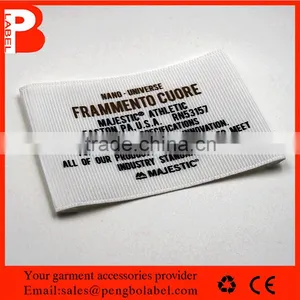 High Quality Customized Jeans Ultrasonic Cut Printed Label Logo thumbnail-1
