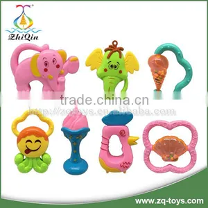 Safe Material Baby Teething Toy Plastic Baby Rattle Newborn Baby Gifts for Wholesales thumbnail-2