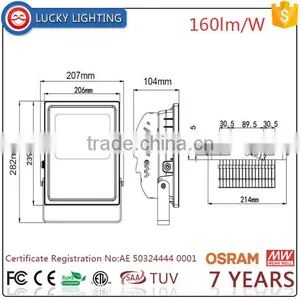 OSRAM Outdoor Led Flood Light Meanwell Driver 50w Led Flood Light thumbnail-4