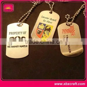 Decorative Metal Name Tag Necklace thumbnail-2