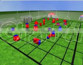 Commercial Inflatable Paintball Obstacle Field/area, Inflatable Paintball Bunkers thumbnail-3