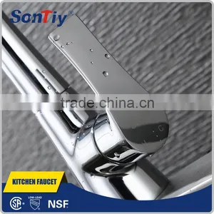 Double Handle Square Low-Lead Brass Kitchen Faucet 84506 thumbnail-5
