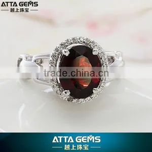 Latest Beautiful 925silver Ring Narutal Gemstones Ring thumbnail-1