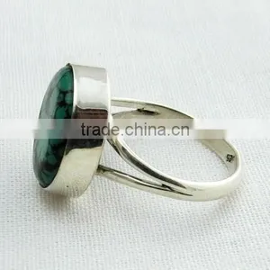 Precious !! Blue Turquoise 925 Sterling Silver Ring, 925 Sterling Silver Jewelry, Silver Jewelry India thumbnail-4