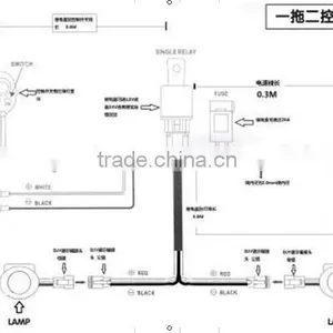 Professional Manufacture Car Led Light Wire Harness Assembly With Relay and Switch Wire Harness Assembly thumbnail-2