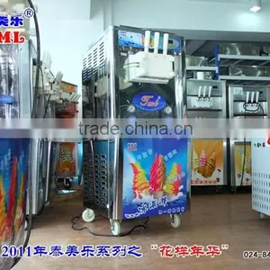 Hot Sell Rainbow Soft Ice Cream Machine/ Counter Top Soft Serve Ice Cream Machine/ Cheap Italian Ice Cream Machine thumbnail-3