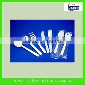 White Plastic Fork thumbnail-1