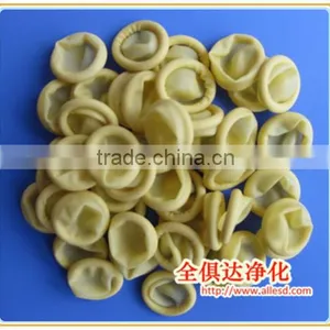 Yellow ESD Powder Free Cleanroom Latex Finger Cot thumbnail-2