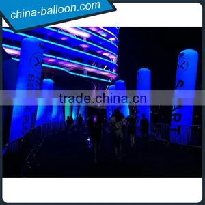 2016 Electric Run Guangzhou Color-changing Inflatable Led Decorative Pillars, Led Lighting Inflatable Columns for Sale thumbnail-1