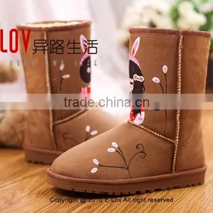 NO.U005LHot Sales High Quality and Cheap Woman Fur Boots thumbnail-3