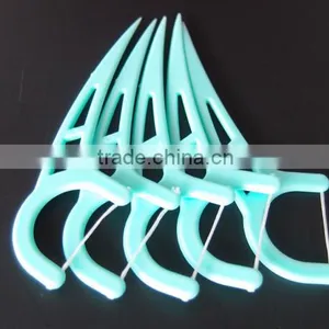 New Design Individual Wrapper Plastic Dental Floss Picks thumbnail-2