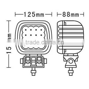 Best Gold Trade Supplier of Work Light, High Power 48W Square Offroad LED Work Light Car Led Work Light thumbnail-6