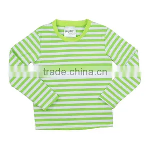 Wholesale 2016 Red White Strip With Red Neck Trim Long Sleeve Autumn/winter Knit Cotton Boys Striped t Shirts thumbnail-2