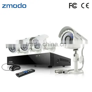 Zmodo Outdoor 600TVL Camera 4CH Full D1 CCTV DVR Kit thumbnail-1