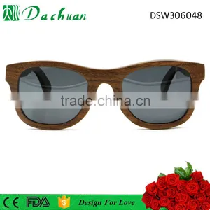 2016 Latest Designer High Quality 100% Natural OEM Cat3 UV400 US Wood Sunglasses thumbnail-2