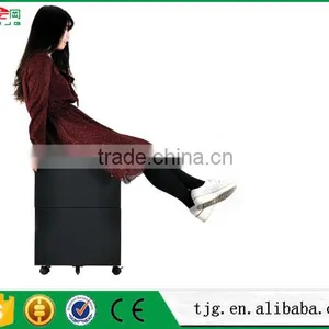 TJG Taiwan Large Storage 3 Drawer Filing Cabinet Movable And Drawer Pulls thumbnail-6