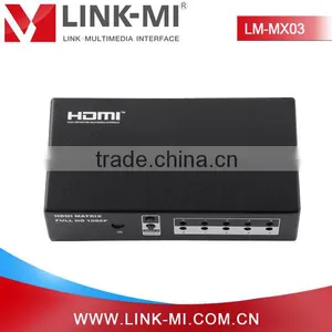 LINK-MI LM-MX03 HDMI 1.3 HDCP 2.0 High Definition Audio Video Mini HDMI Matrix 4x2 thumbnail-4