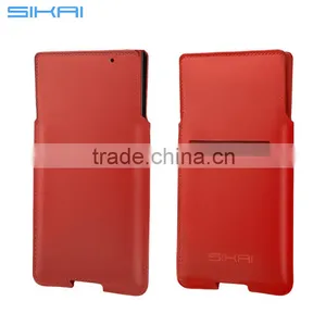 New Genuine Original Lackberry Priv Black Leather Pocket Sleeve Case Cover Pouch for Blackberry Priv Case thumbnail-5