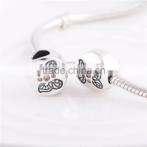 2016 Butterly Custom Design S925 Silver Charm Bracelet thumbnail-2