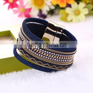 Wholesale Brazilian Magnet Clasp Velvet Bracelet thumbnail-6