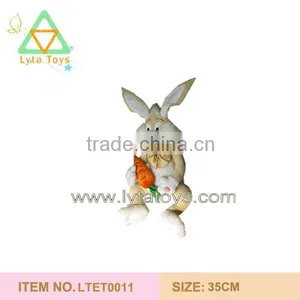 Cuddly Eastern Day Plush Bunny With Carrot thumbnail-1