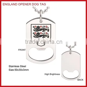 Fashion Stainless Steel Pendant Bottle Opener With Dog Tag thumbnail-4