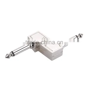 Z Type Audio Adaptors 6.35mm 1/4" Plug Connecting Jack Zinc Alloy Connector for Electric Effect Pedal thumbnail-3