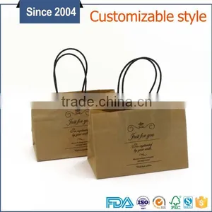 Christmas Gift Paper Bags With Your Own Logo,twist Handle Brown Kraft Paper Bag thumbnail-6