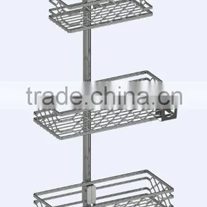 Bamboo Tension Pole Caddy and Teak Wood Tension Corner Pole Caddy thumbnail-1
