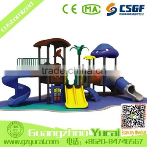 Used School Outdoor Playground Equipment Kids Plastic Slides for Sale thumbnail-1