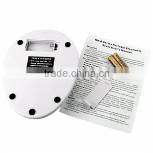 High-end Food Grade Plastic Digit 5kg/1g Kitchen Gram Scale thumbnail-5