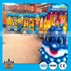 Fiberglass Sea Animation Kids Rides Electric Animal Train Rides Ocean Tourist Train Sale thumbnail-1