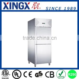 Snack Chiller With Solid Doors Stainless Steel Refrigerator_GX-SNACK400TNVM thumbnail-1
